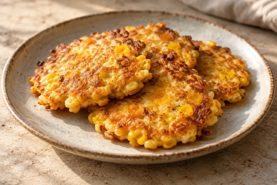 Aji Margarantino Yellow Corn Fritters