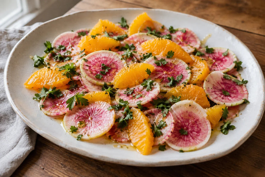 Watermelon Radish Citrus Salad