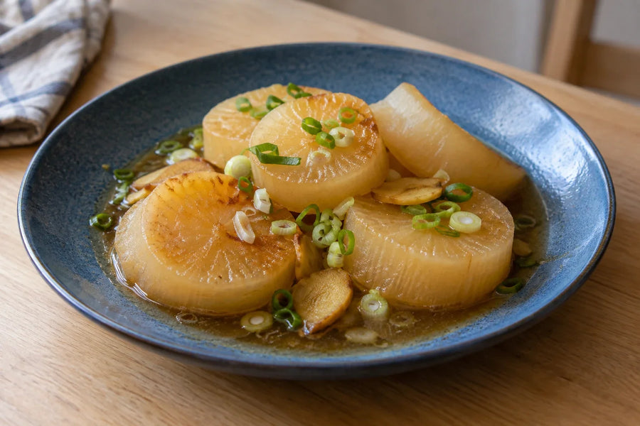 Daikon and Ginger Braise