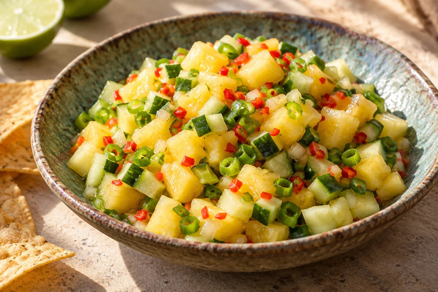 Sugar Rush Stripey Pineapple Spoon Salsa