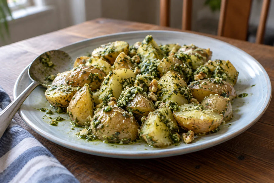 Genovese Basil Potato Pesto Salad