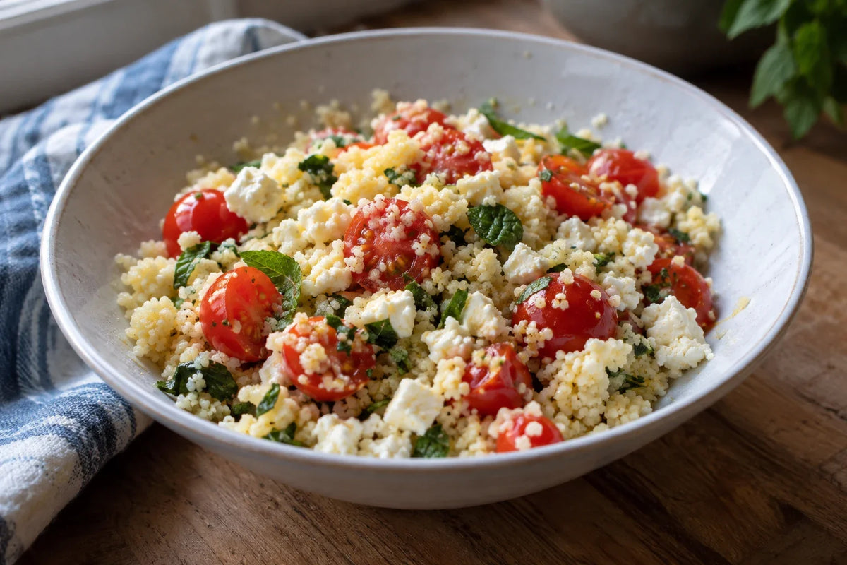 Tiny Tim Tomato Couscous Cups