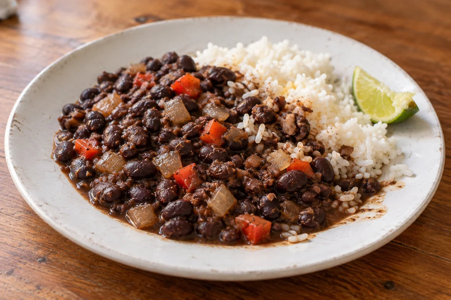 Aji Cachucha Black Beans with Lime