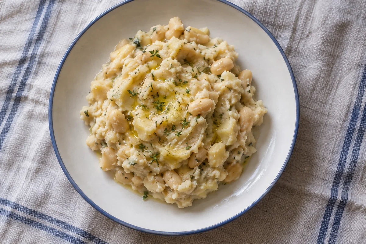 Purée de panais et de haricots blancs