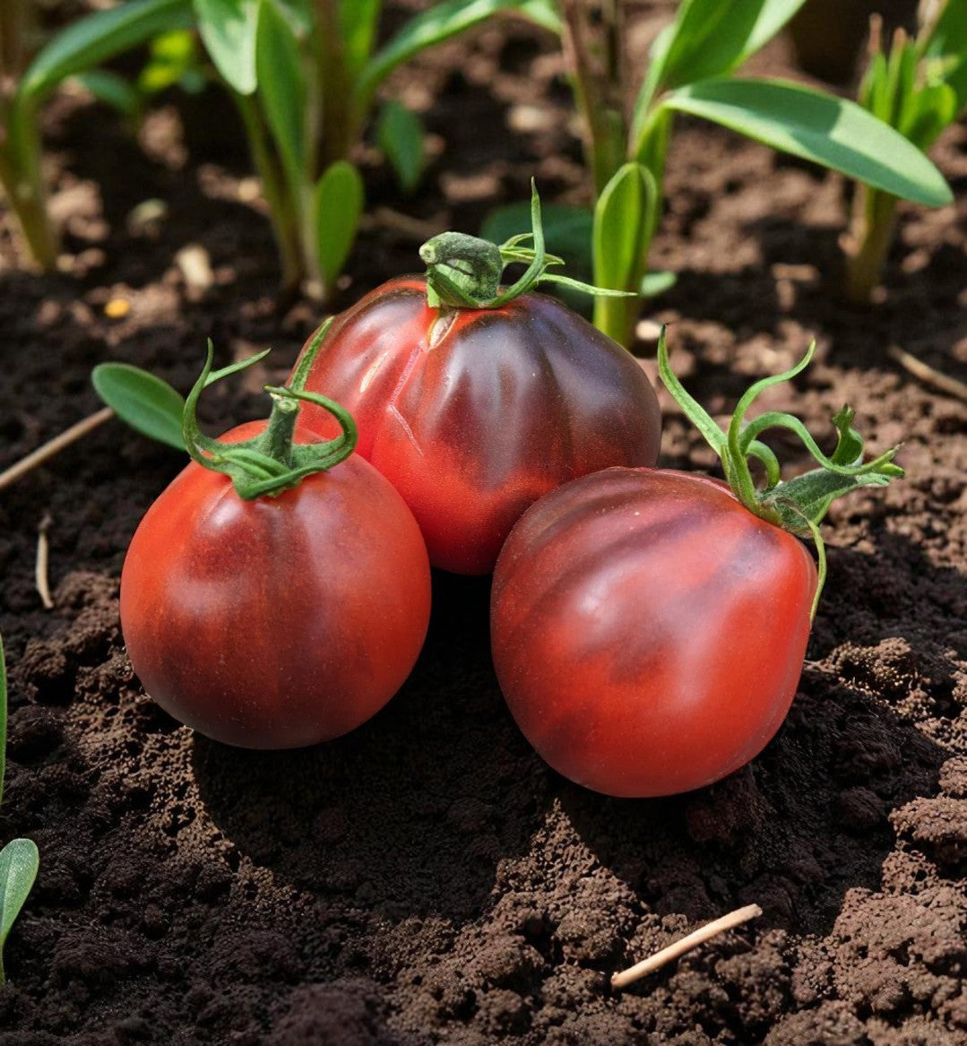 Tomate poire bleue
