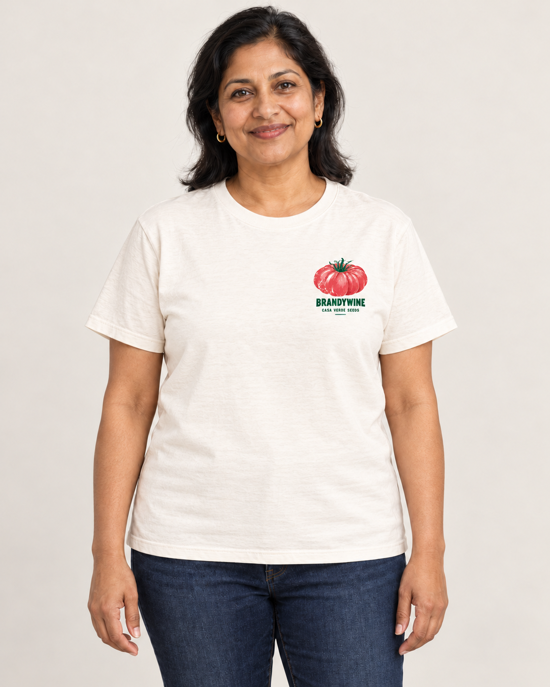 Brandywine T-Shirt — Front shown on a model. Illustrative garment preview; final fit and print placement may vary.