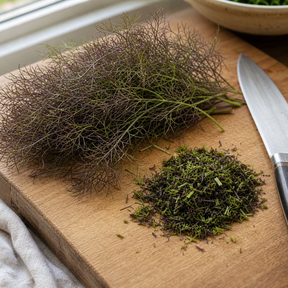 Bronze Fennel Seeds kitchen prep