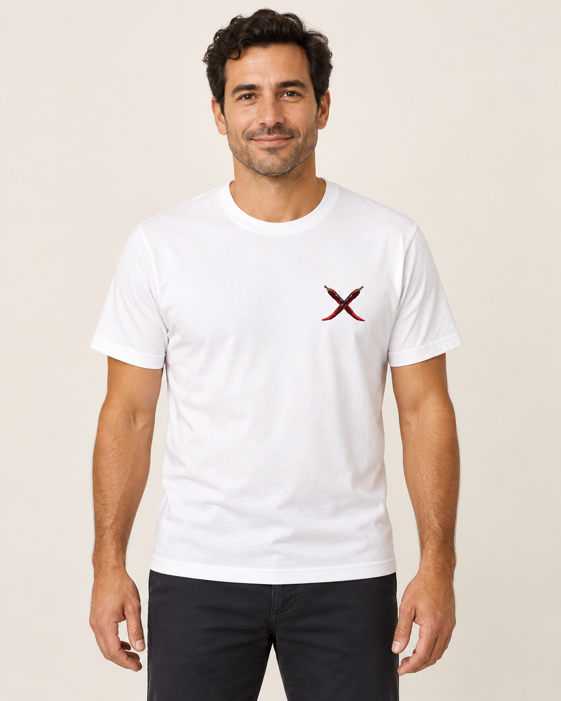 casa verde company shirt — individual model. Illustrative design preview; final garment, fit and print placement may vary.