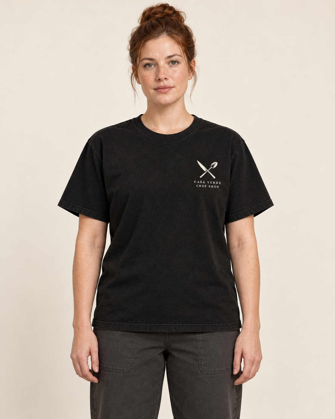 Gordon Ramsay Culinary Tribute T-Shirt — AI-generated front view of the approved design. Illustrative garment preview, not a physical sample, exact fit or production proof.