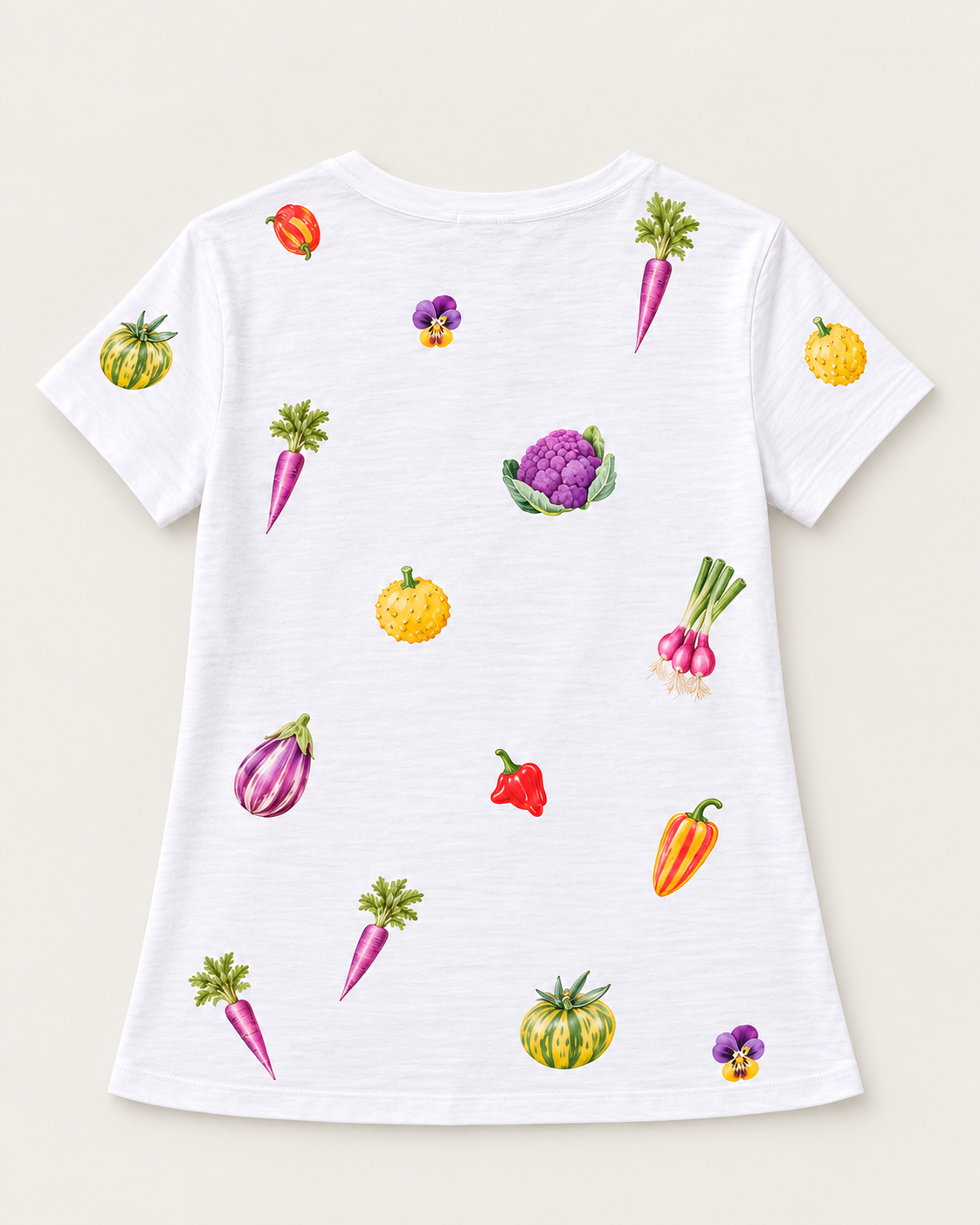 Screensaver T-Shirt — individual shirt back view of the approved design. Illustrative garment preview, not a physical sample, exact fit or production proof.