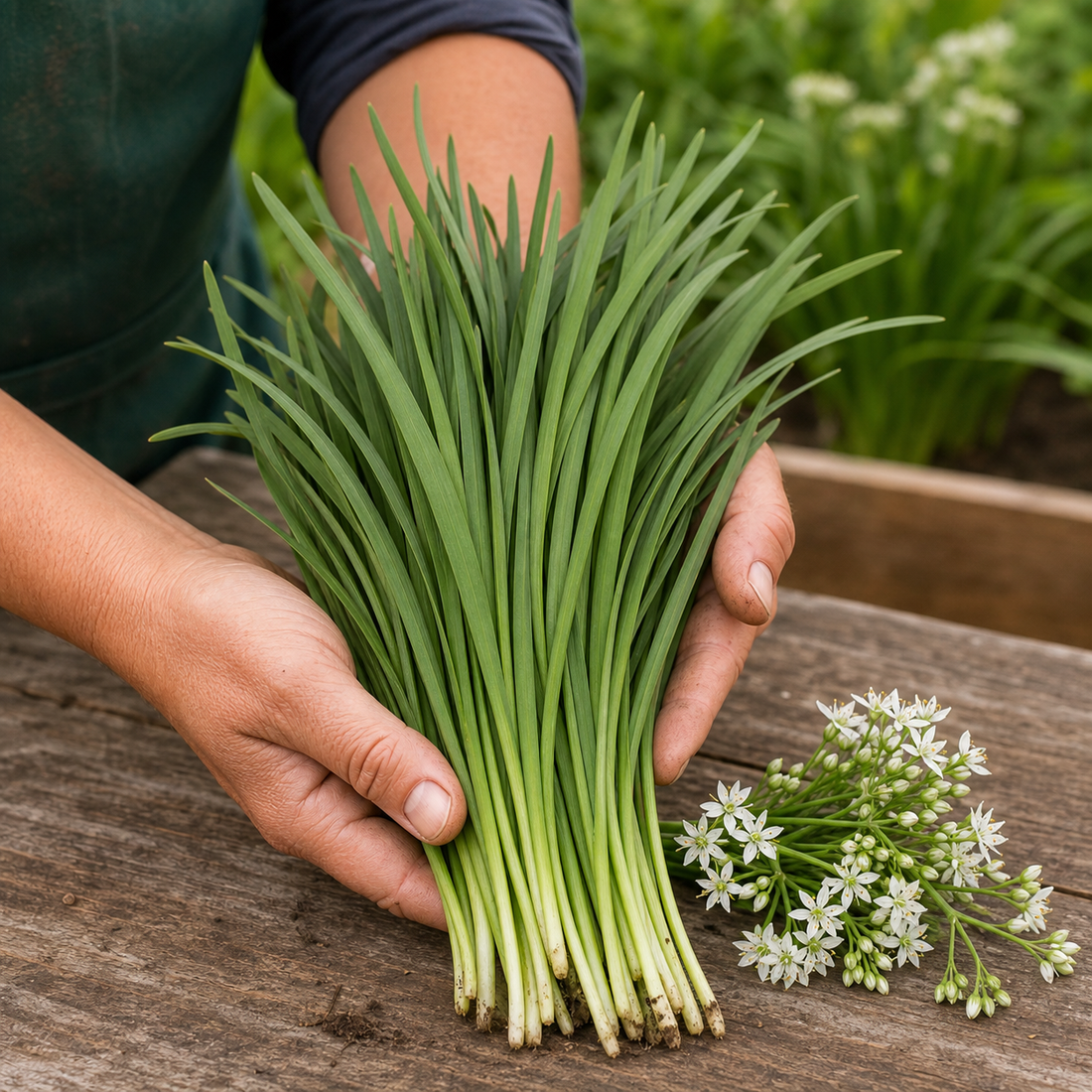 Garlic Chives Seeds freshly harvested