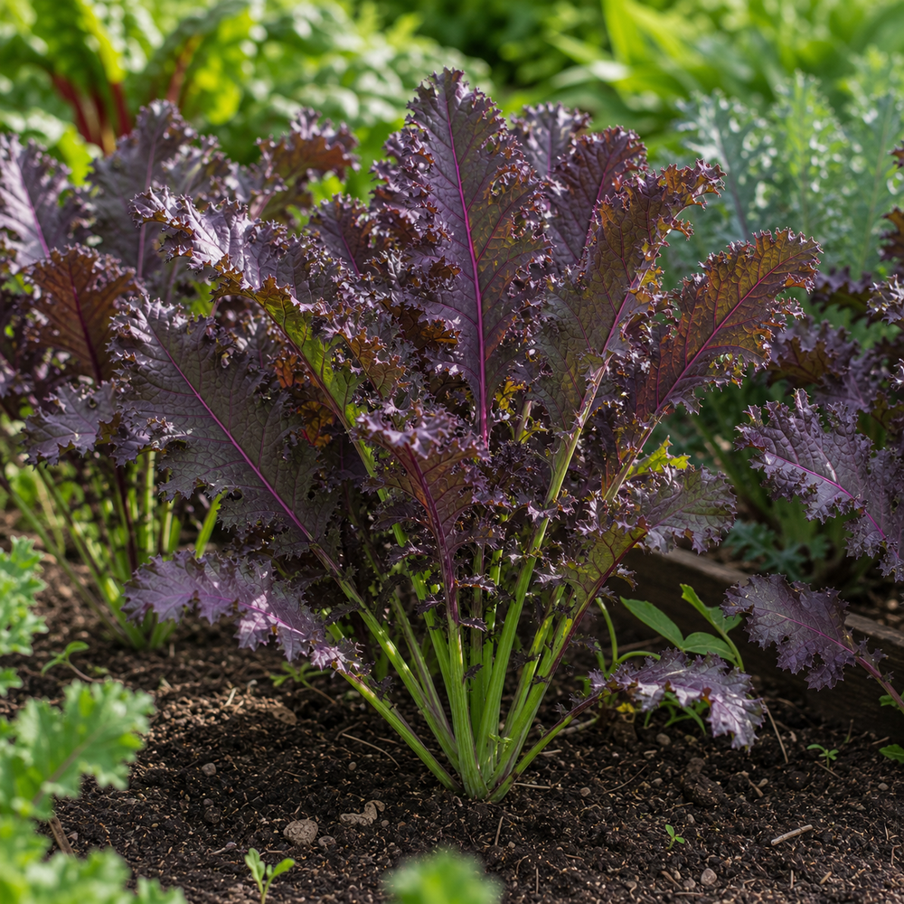 KX-1 Kale Seeds growing in the garden