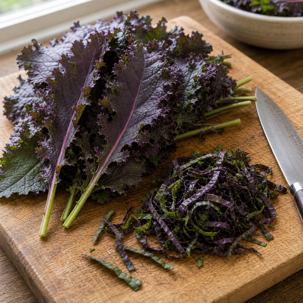 KX-1 Kale Seeds kitchen prep