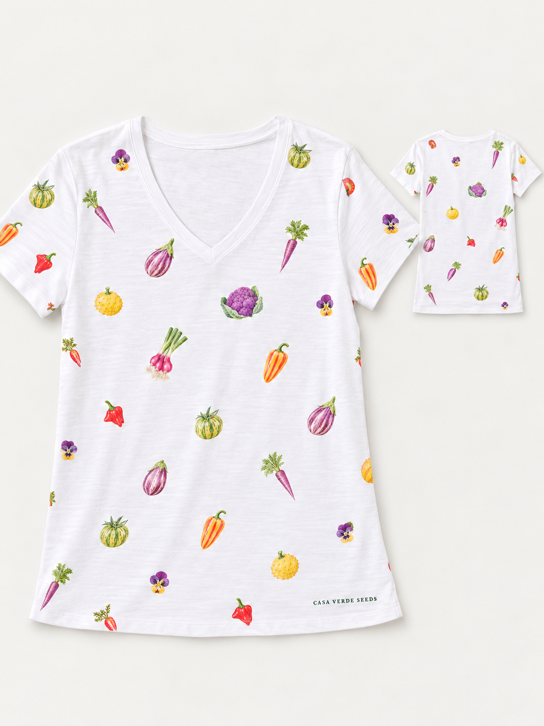 Screensaver T-Shirt front design preview with Casa Verde Seeds signature.