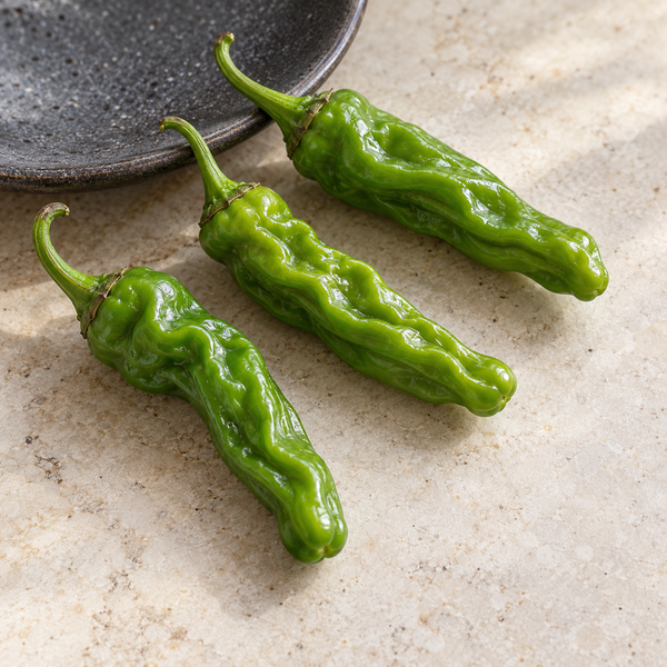 Shishimai Shishito pepper — culinary view (AI-generated cultivar illustration)